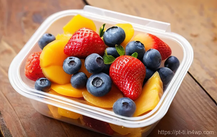 건조 식품 제조를 위한 최신 장비 소개 - **Prompt:** A vibrant, high-resolution close-up photograph of an open, transparent pouch filled with...