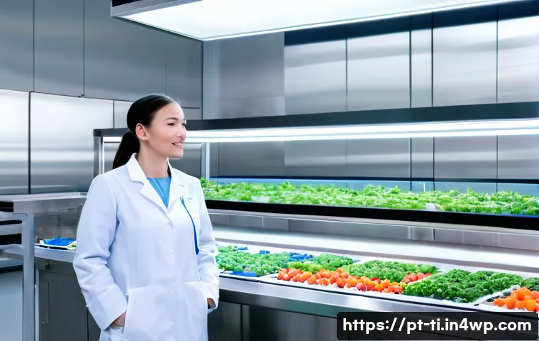 건조 식품 산업의 미래와 혁신 기술 - A modern food processing laboratory showcasing advanced ultrasonic dehydration equipment in operatio...